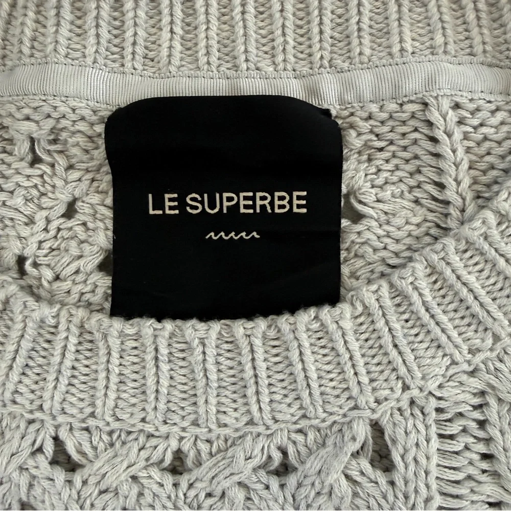 Le Superbe Silver Lining Rainbow Cuff Cashmere Blend Sweater
